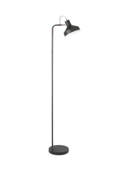 Design Stehlampe „Irias“ Schwarz, Kupfer Schuller