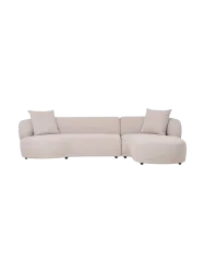 4-Sitzer Design Ecksofa „Kingston“ Sand Chosen by Bloomingloft