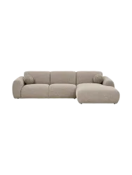 4-Sitzer Design Ecksofa „Clyde“ Stone Chosen by Bloomingloft