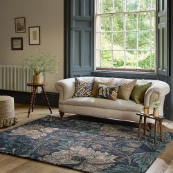 Designer Teppich „Honeysuckle & Tulip“ - handgetuftet, aus 100% reiner Schurwolle Morris & Co