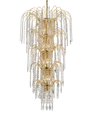 Exklusiver, dimmbarer Kronleuchter „Waterfall“ Searchlight