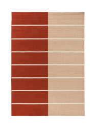 Handgetufteter Designer Teppich „Tiibet Burns Orange“ aus 100% Wolle, verschiedene Grössen MARIMEKKO