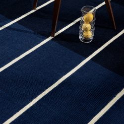 Handgetufteter Designer Teppich „Tiibet Deep Blue“ aus 100% Wolle, verschiedene Grössen MARIMEKKO