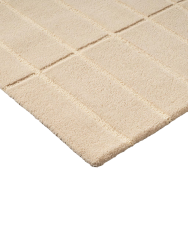 Handgetufteter Designer Teppich „Tiiliskivi Natural White“ aus 100% Wolle, verschiedene Grössen MARIMEKKO