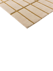 Handgetufteter Designer Teppich „Tiiliskivi Bronze Yellow“ aus 100% Wolle, verschiedene Grössen MARIMEKKO