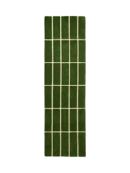 Handgetufteter Designer Läufer „Tiiliskivi Green“ aus 100% Wolle, verschiedene Grössen MARIMEKKO