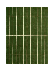 Handgetufteter Designer Teppich „Tiiliskivi Green“ aus 100% Wolle, verschiedene Grössen MARIMEKKO
