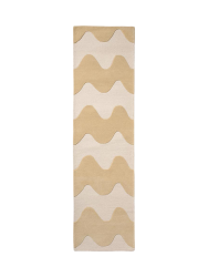 Handgetufteter Designer Läufer „Loki Butter“ aus 100% Wolle, verschiedene Grössen MARIMEKKO