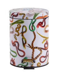 Design Abfalleimer „Toiletpaper Snakes White“ Seletti