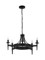 Dimmbarer Kronleuchter „Cartwheel II“ Searchlight