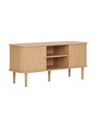 Design Lowboard „Niclas“ 2-türig Eiche Schwarz Chosen by Bloomingloft