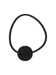 Dimmbare LED Design Wandlampe „Opalis“ Schwarz Schuller
