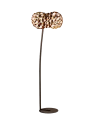Dimmbare LED Design Stehlampe „Narisa“ Roségold-Finish Schuller