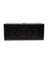 Uhrenbeweger „Heritage Triple Watch Winder“ Leder Schwarz WOLF