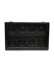 Uhrenbeweger „Heritage Watch Winder“ für 8 Armbanduhren Leder Schwarz WOLF