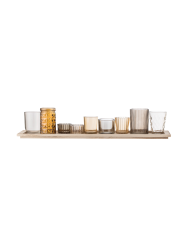Tablett „Sanga“mit Teelichhaltern, 10-teilig Bloomingville