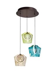 LED Design Pendellampe „Ingrid“ 3-flammig Multicolor Schuller