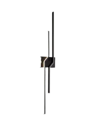 LED Design Wandlampe „ZigZag“ Schwarz Schuller