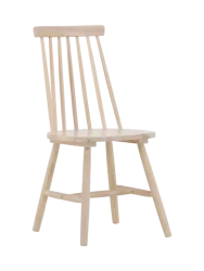 Stuhl 2er-Set Kobula Braun Holz B 43 cm - Farbe: Hellbraun - Material: Gummibaum - Stuhl 2er-Set