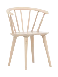 Stuhl 2er-Set Glasyr Braun Holz B 55 cm - Farbe: Hellbraun - Material: Gummibaum - Stuhl 2er-Set