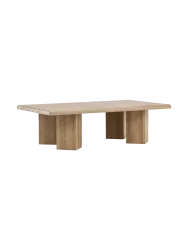 Grosser Design Couchtisch „Lillehammer“ 140 x 80 cm Natural VE DESIGN