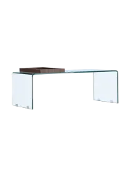 Salontisch Taura Transparent Glas B 110 cm - Salontisch
