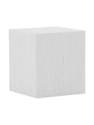 Design Beistelltisch „York high“ - 40 x 40 cm Whitewash VE DESIGN