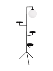 Design Stehlampe „Astoria“ mit drei Regalen Globen Lighting