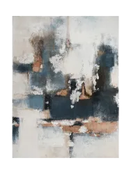 image LAND Bild Abstrakte Gedanken in Blau 1 Blau | Schubiger Möbel