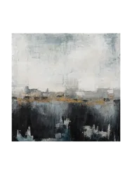 Handgemaltes Bild „Abstrakter Teich“ 100 x 100 cm Crea Collection