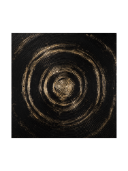 image LAND Bild Elegantes Mandala Schwarz-Gold Mehrfarbig | Schubiger Möbel