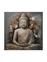 image LAND Gemälde Flowered Buddha  | Schubiger Möbel