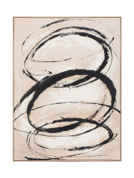 image LAND Gemälde Nature Swirls Graphite  | Schubiger Möbel