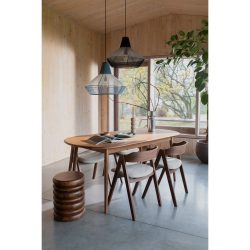 Ovaler, ausziehbarer Massivholz Esstisch „Twist“ 185-240 x 90 cm Zuiver
