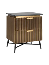 mutoni - Nachttisch Ironville gold 51, One Size