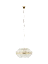 Dimmbare Design Hängelampe „Desire“ Ø 65 cm Gold, Transparent Richmond Interiors