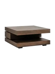 mutoni - Couchtisch Oakura 90, One Size, Braun