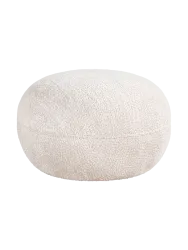 mutoni, mutoni - Pouf Jace lovely cream, One Size, Weiss