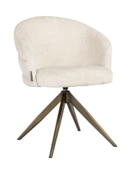 mutoni - Drehstuhl Zendaya Chenille, One Size, Beige