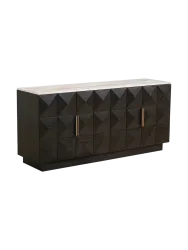mutoni - Sideboard Claremont 4-türig, One Size, Braun