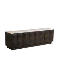 Grosses Design Lowboard „Claremont“ mit Marmorplatte, 4-türig Richmond Interiors