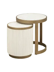 Design Keramik Beistelltisch Set „Tivoli“ , 2-teilig Richmond Interiors