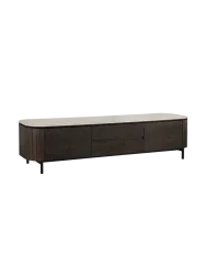 Grosses Keramik Design Lowboard „Ritz“ Eiche Richmond Interiors