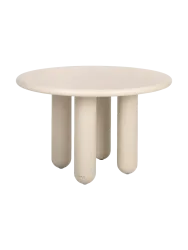Runder Design Esstisch „Calma“ Ø 120 cm Beige hell Richmond Interiors