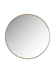 Runder Design Wandspiegel „Lavinia“ Gold Ø 90 cm Richmond Interiors