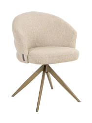 360° drehbarer Design Armlehnstuhl „Zendaya“ Biscotti Richmond Interiors