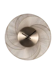 Grosse Design Wanduhr „Denver“ Ø 86 cm Gold, Schwarz Richmond Interiors