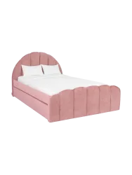 Design Polsterbett „Pixie“ mit Ausziehfunktion Rosa Richmond Interiors