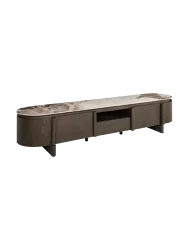 Grosses Design Lowboard „Langford“ mit Keramikplatte Eiche Richmond Interiors