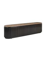 Grosses Design Lowboard „Russo“, 4-türig Marmor Richmond Interiors